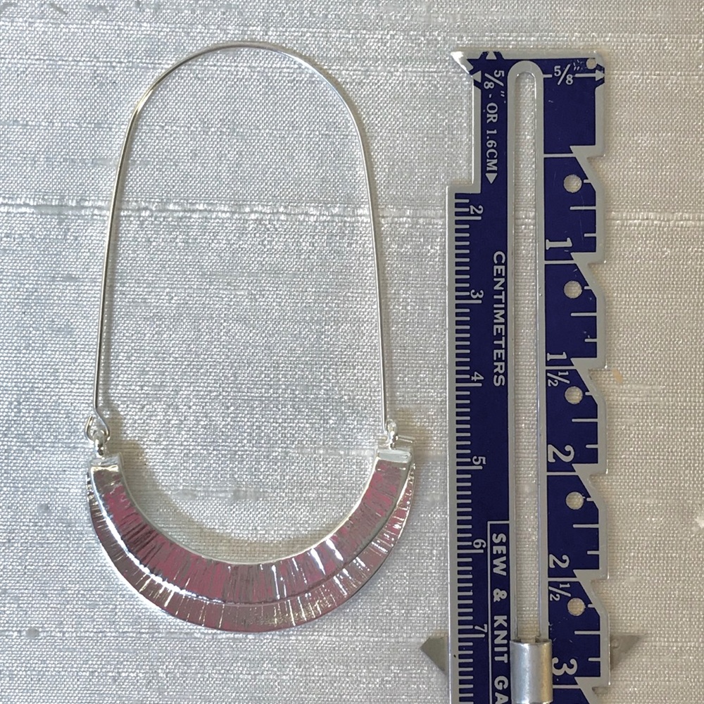 Anthro Myra Silver Hoop Earrings - Picture 5 of 9